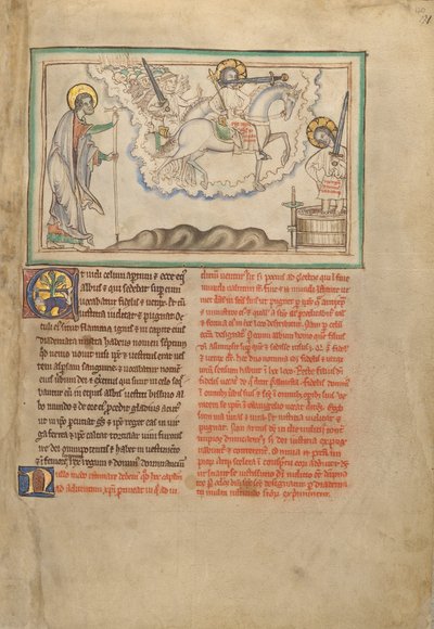 The Horseman Faithful and True, the Army of Heaven on White Horses and the Horseman in the Winepress by Unbekannt Unbekannt